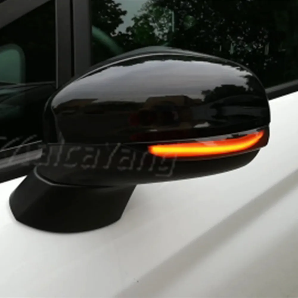 2 шт. для Ford Fiesta Mk8 2018 2019 2020 PUMA светодиодный динамический сигнал поворота автомобильный зеркало заднего вида светодиодный индикатор мигалка ...