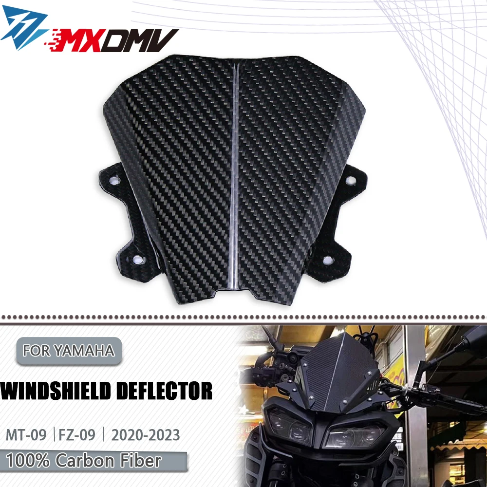 

3K Carbon Fiber Motorcycle Fuel Tank Side Fairing Intake Cover For MT-09 FZ-09 MT09 FZ09 2020 2021 2022 2023