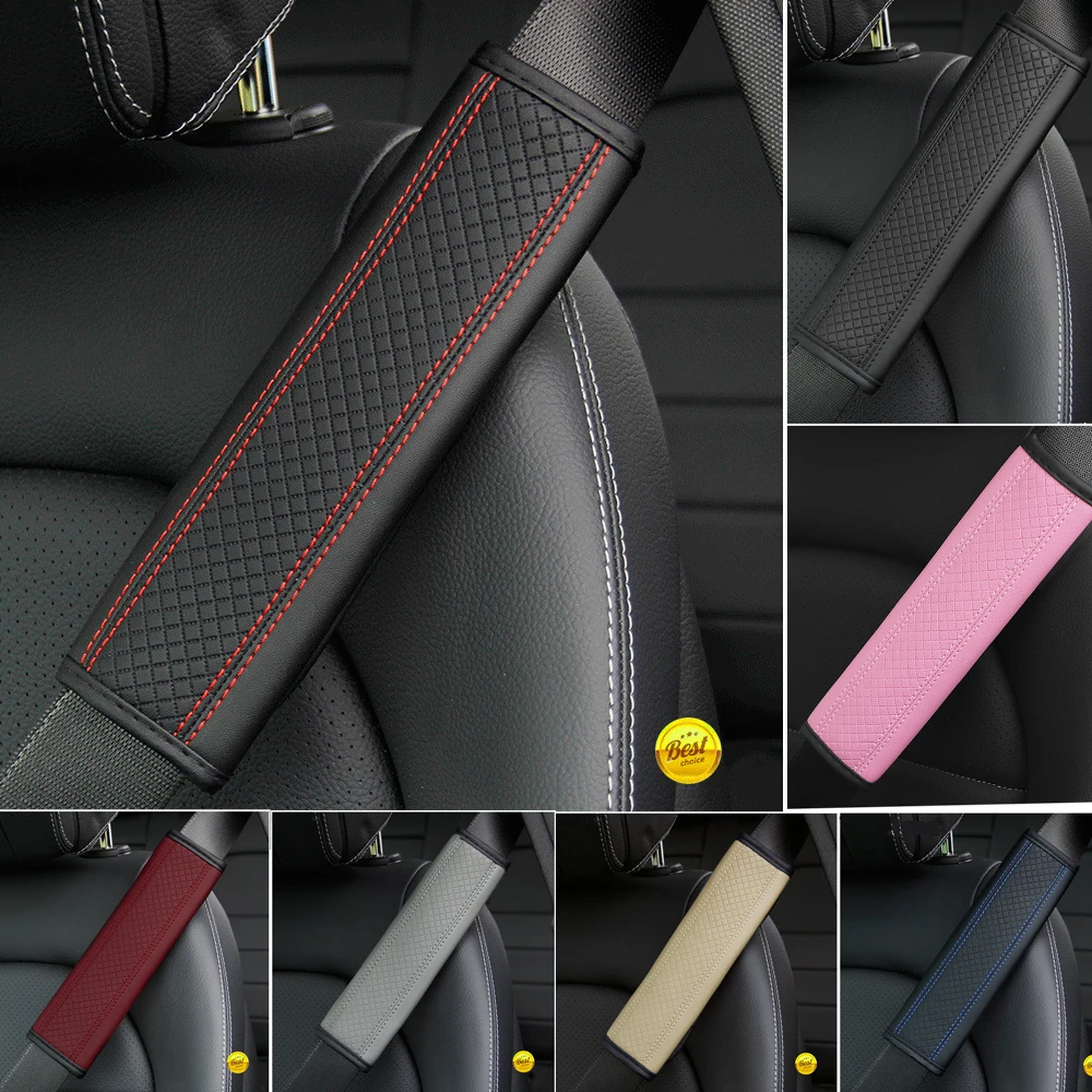 

Car Safety Belt Covers For ASTON MARTIN Rapide V8 Vantage DB7 DB11 DB9 1pcs Car Seat Belt Shoulder Strap Protect Pads Cover NEW