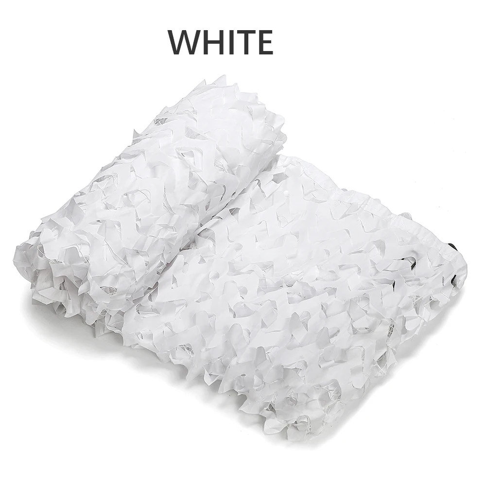 

White camouflage net
