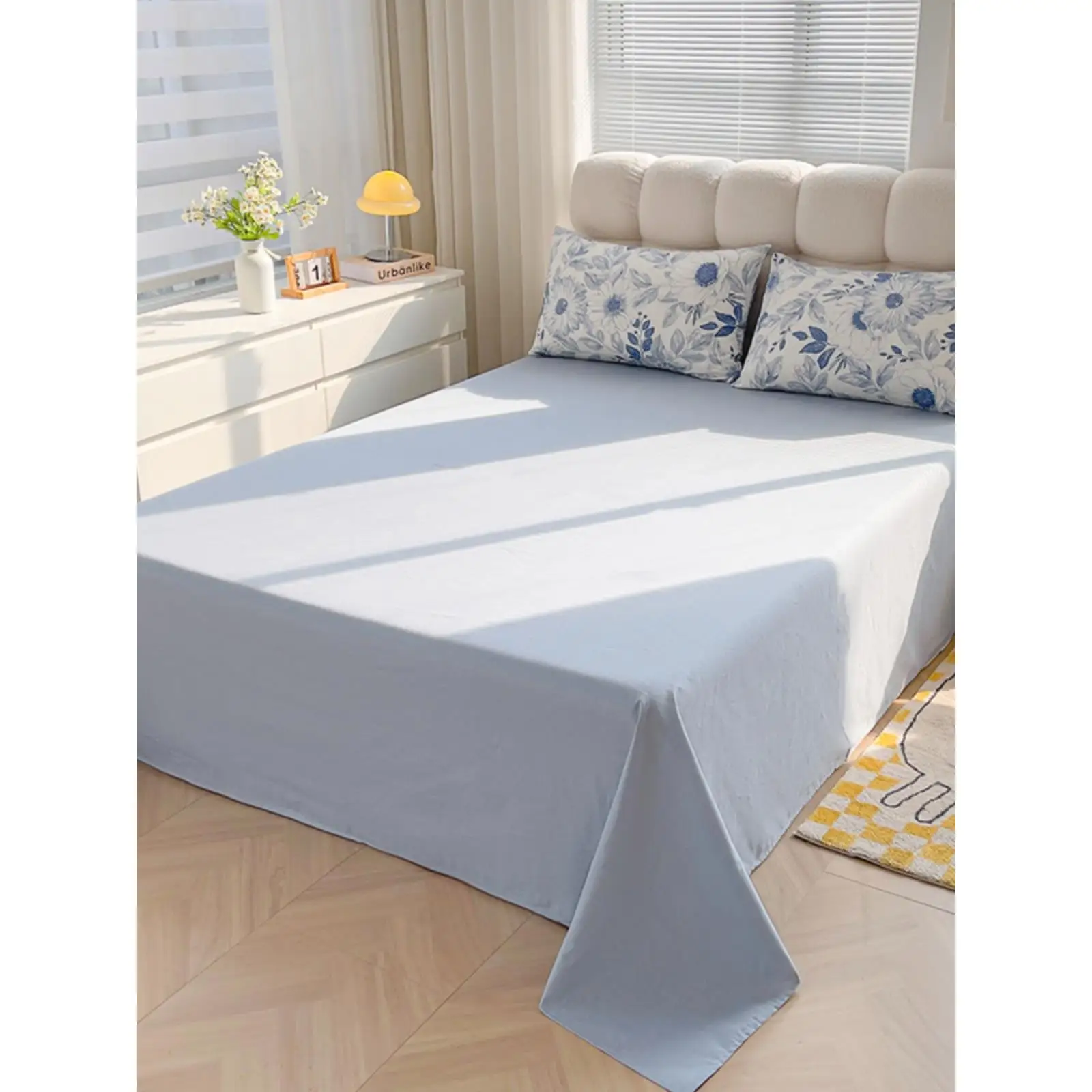 Simple Fantasy Melody Pure Cotton Bed Sheet Single Piece 00 Dormitory Cloth Pillowcase 2 Three-Piece Set Can B...