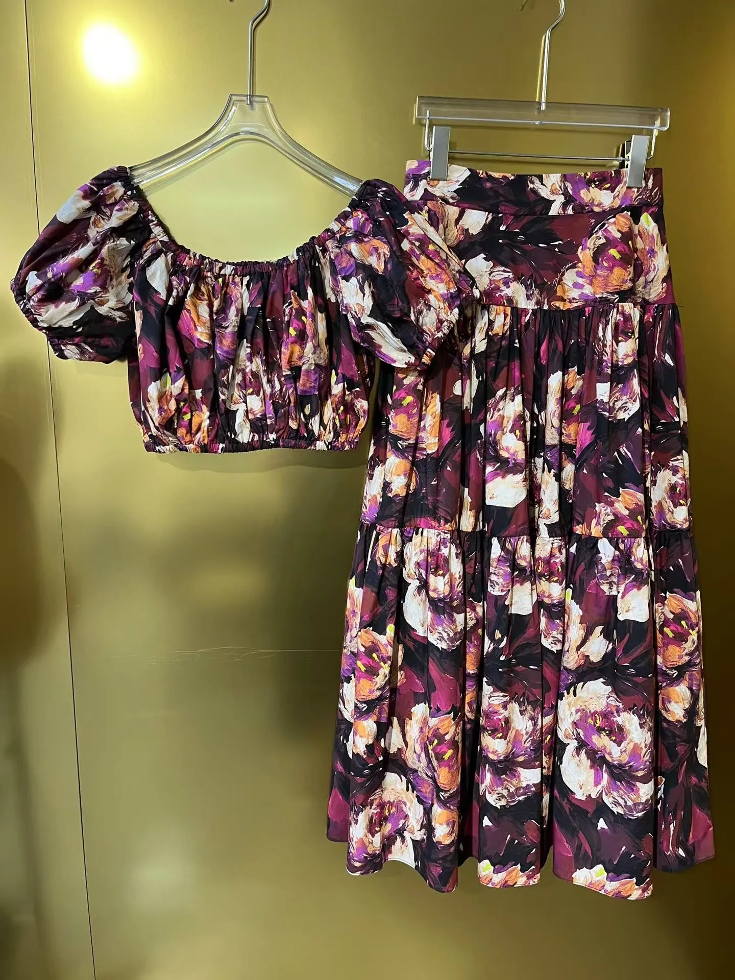 Высококачественный женский комплект из хлопковой полуюбки по индивидуальному