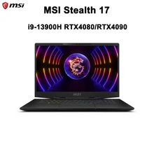 MSI Stealth 17 Studio Gaming Laptop 17.3 Inch UHD 4K MiniLED 144Hz Screen Notebook i9-13900H 64GB 2TB RTX4090 Gaming Computer PC