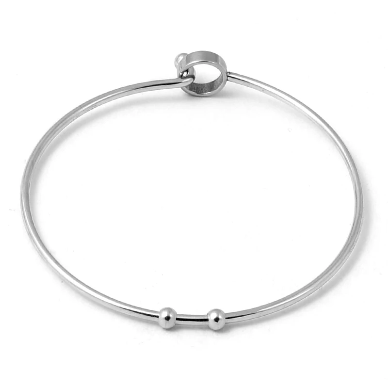 65mm Stainless Steel Bracelet 10mm Round Bead Cross Buckle Fashion Personalized New Bracelets Holder For DIY Jewelry Accessories