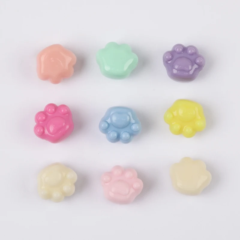 

WHSOK 200Pcs 16*18MM DIY Necklace Bracelet Making/Cat Claw Shape/Jewelry Accessories/Frosting Effect/Resin Bead/Loose Beads