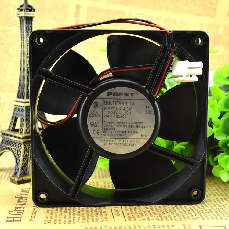 

PAPST4214 AXIAL FAN 120 * 120 * 38MM COOLING FAN 12CM FAN 24V