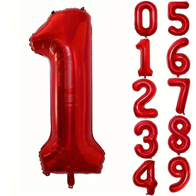 

Фольгированные шары-цифры 32 дюйма, красные