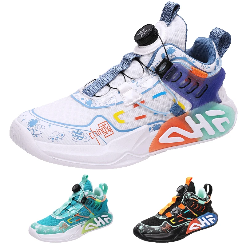 28-40# Personality Stylish And Comfortable Boys Girls Training Game Sneakers Indoor Outdoor Lawn Youth Student Soccer Shoes