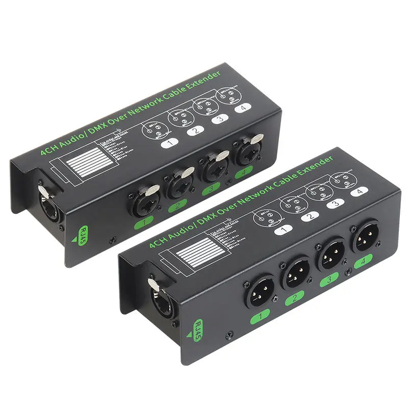 Фото 1 пара 4-канальных 6,5 + 3-контактных XLR аудио/DMX удлинитель сетевого кабеля DMX512 удлинитель сетевого сигнала 1 штекер + 1 гнездо №4