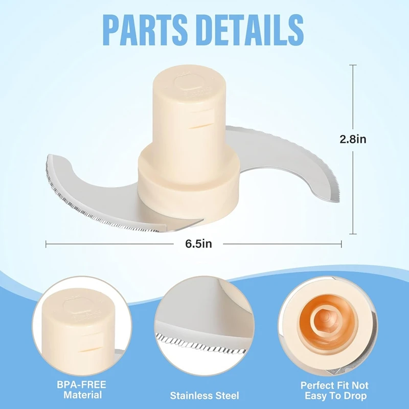 Женское лезвие из нержавеющей стали для кухонного комбайна с 14 чашками