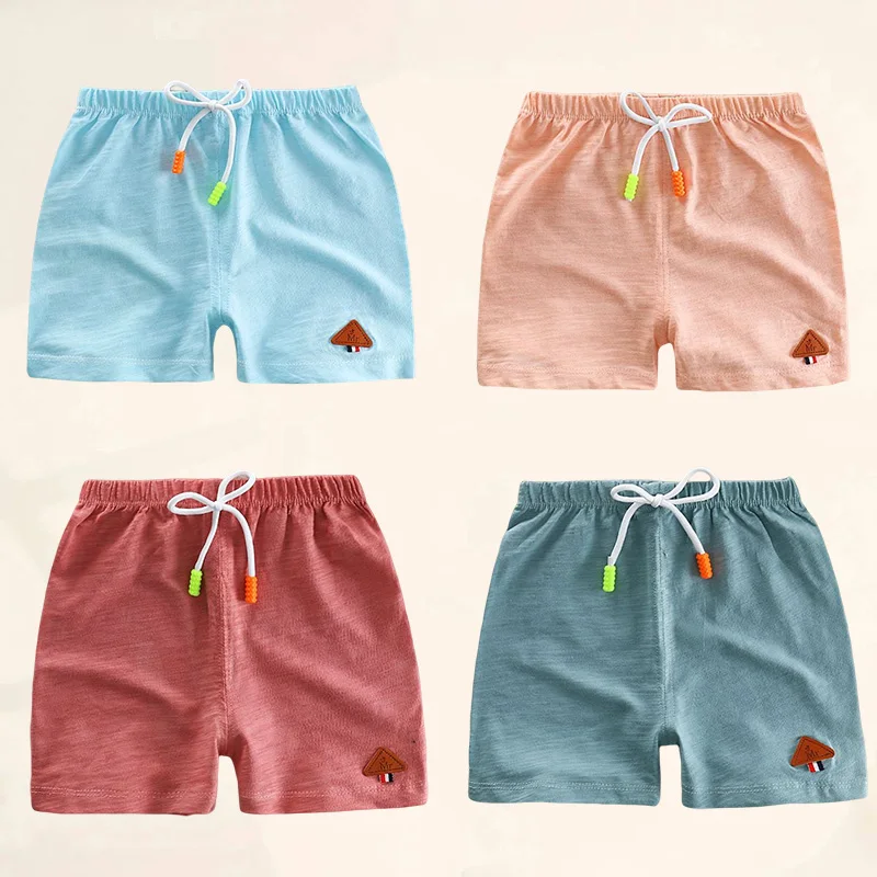 Children Shorts for Boys Solid Color Breathable Boy Summer Short Pants Casual Sport Beach Short Pants Elastic