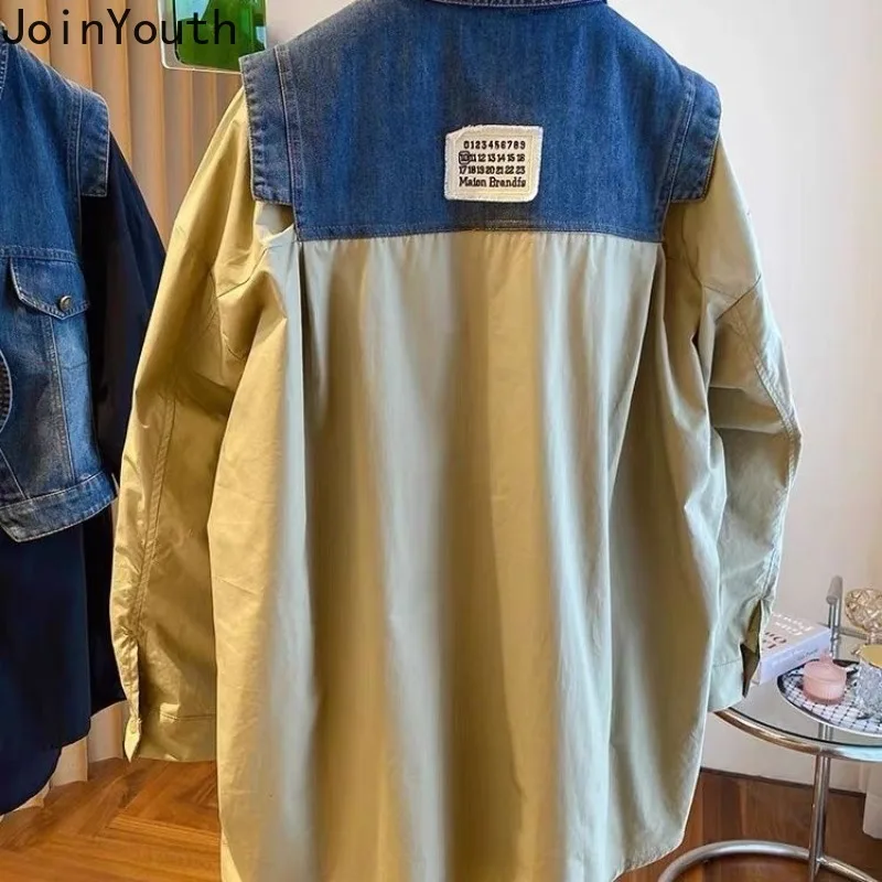 Уличная одежда блузки большого размера женские топы в стиле Харадзюку 2024 из