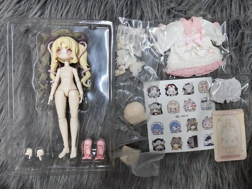 Оригинальная коллекционная фигурка Meki'S Heart Of Creation Blind Box 12 Minutes Mjd Mobile Doll Limited Edition на подвесной карточке - Colorful Love Platinum (art.: 3920d939ed405) - 3920d939ed405