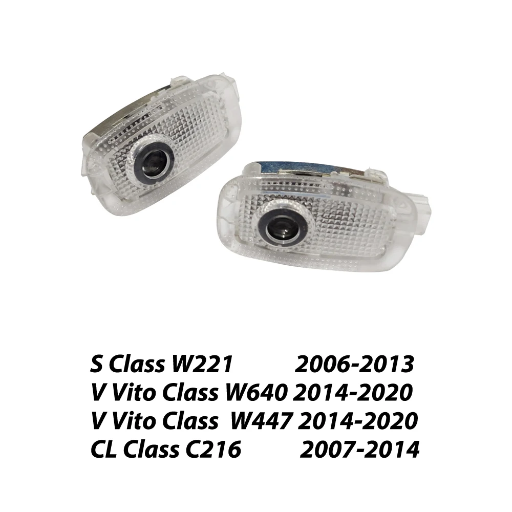 2шт светодиодный автомобильный дверной фонарь для Mercedes Benz S Класс V Vito Класс W447 W640 AMG V109 V111 V114 V116 V220 V119 Аксессуары для проектора