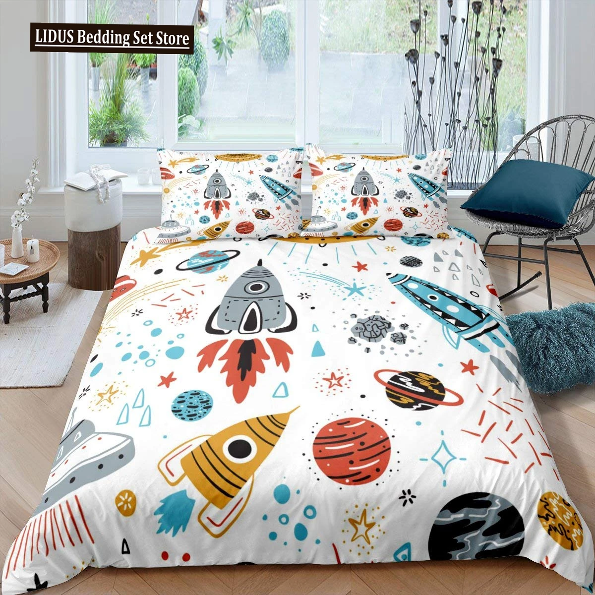 Комплект постельного белья из микрофибры пододеяльник и покрывала