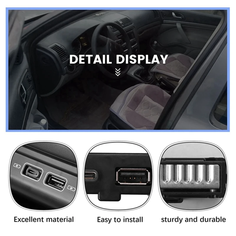 Автомобильное заднее сиденье Armerst USB-адаптер Тип C гнездо с жгутом 5QD035726L для VW CC