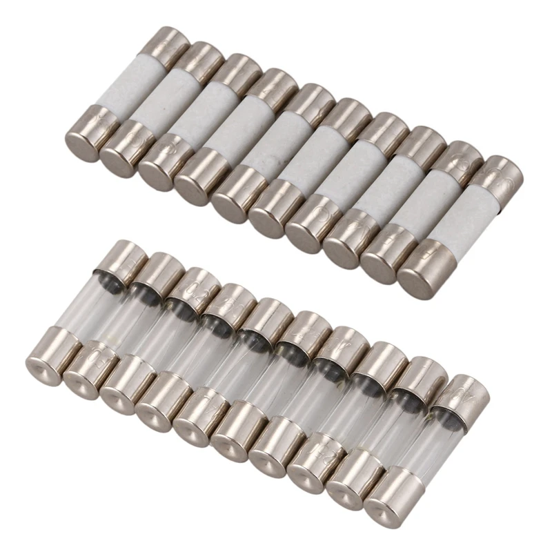 

20 шт., Стеклянные Предохранители 250 В с быстрым выдувом, трубки 5 мм X 20 мм в-а и а мА