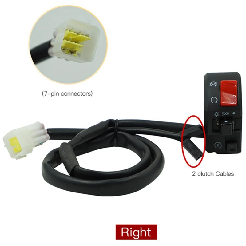 22Mm Motorcycle Switches Horn Button Turn Signal Switch Electric Fog Lamp Light Start Handlebar Controller
