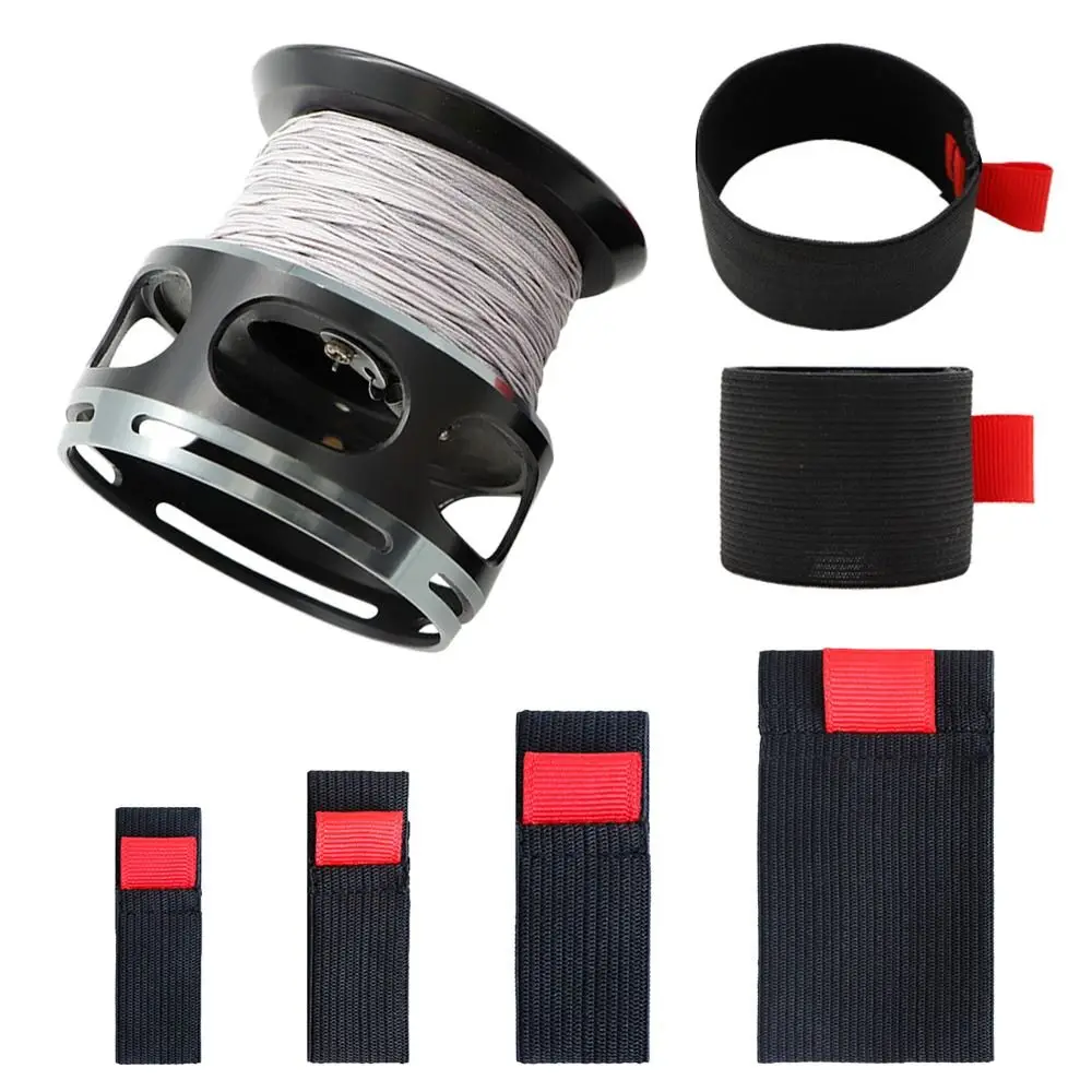 

4pcs/Set Fishing Spool Belt Fishing Reel Elastic Spinning Wheel Protection Belt Band Pole Holder Fastener Fish Tackle Tool