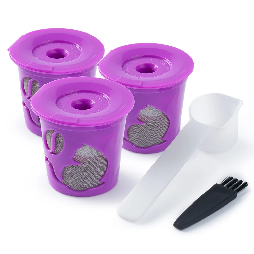 

Подходит для Keurig 2,0 K-Графин в форме котенка K-Cup многоразовые фильтрующие кофейные чашки, 3 капсулы