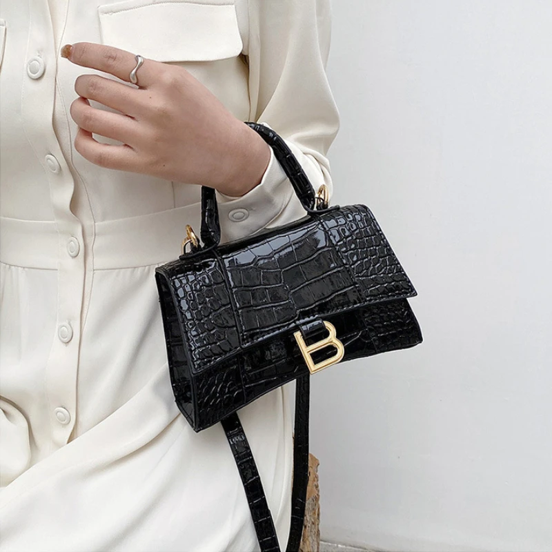 

Europe America Hot Sale New In Handbag Trend Bags For Women High Quality Fashion Crocodile Pattern Letter Shoulder Messenger Bag