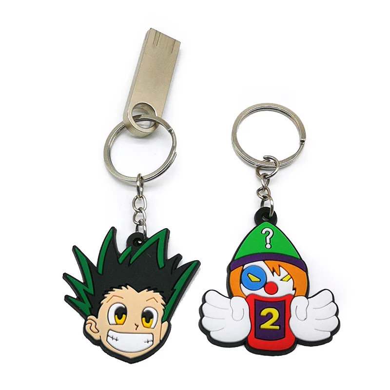 

1PCS PVC Smart Cartoon keyholder fit women men car bag keys charms decoration trinket gift