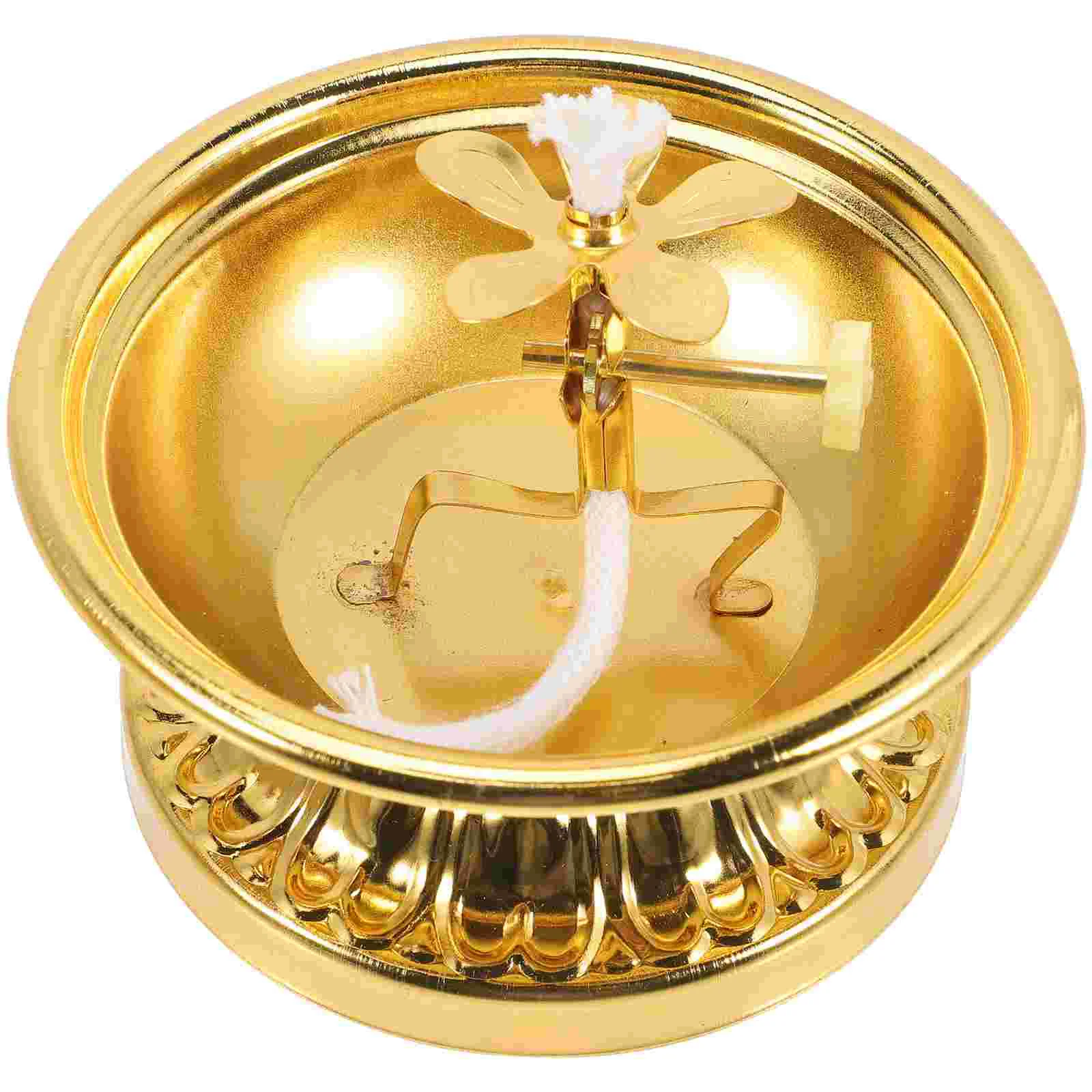 

Oil Lamp Dish Vintage Home Decor Vintage Kerosene Lamp Temple Kerosene Lamp Bracket Lantern Alloy Temple Oil Lamp