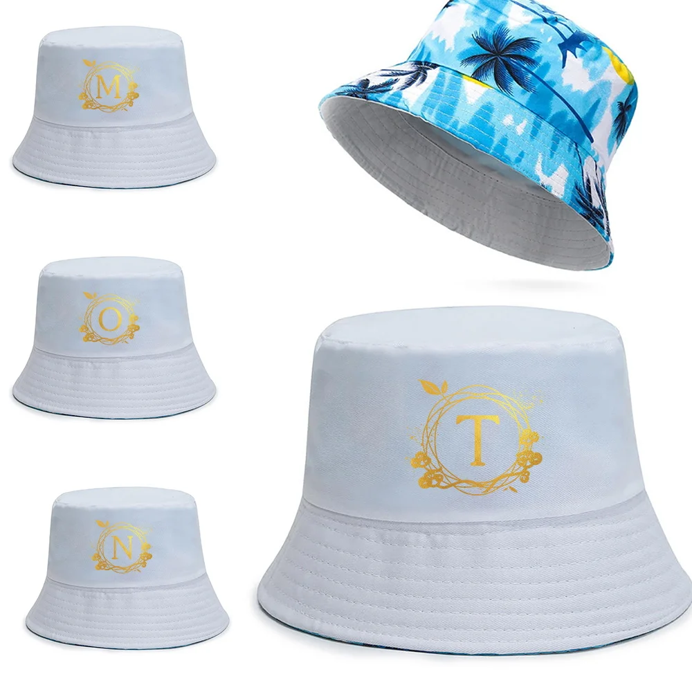 

Wreath Series Double Sided Fisherman Hat Big Size Fashion Hawaii Korean Autumn Hats for Men Women Casual Panama Hat Bucket Cap