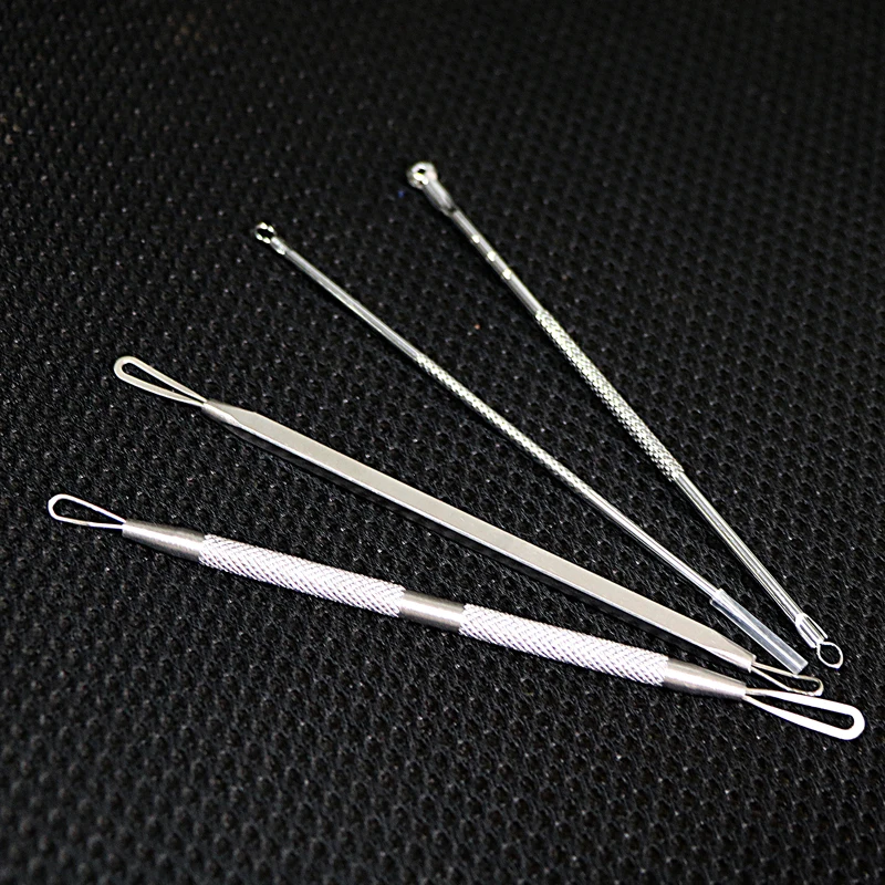 

3/4/7PCS Stainless Steel Blackhead Remover Extraction Pimple Comedone Acne Extractor Whitehead Blemish Popper Needles Skin Care