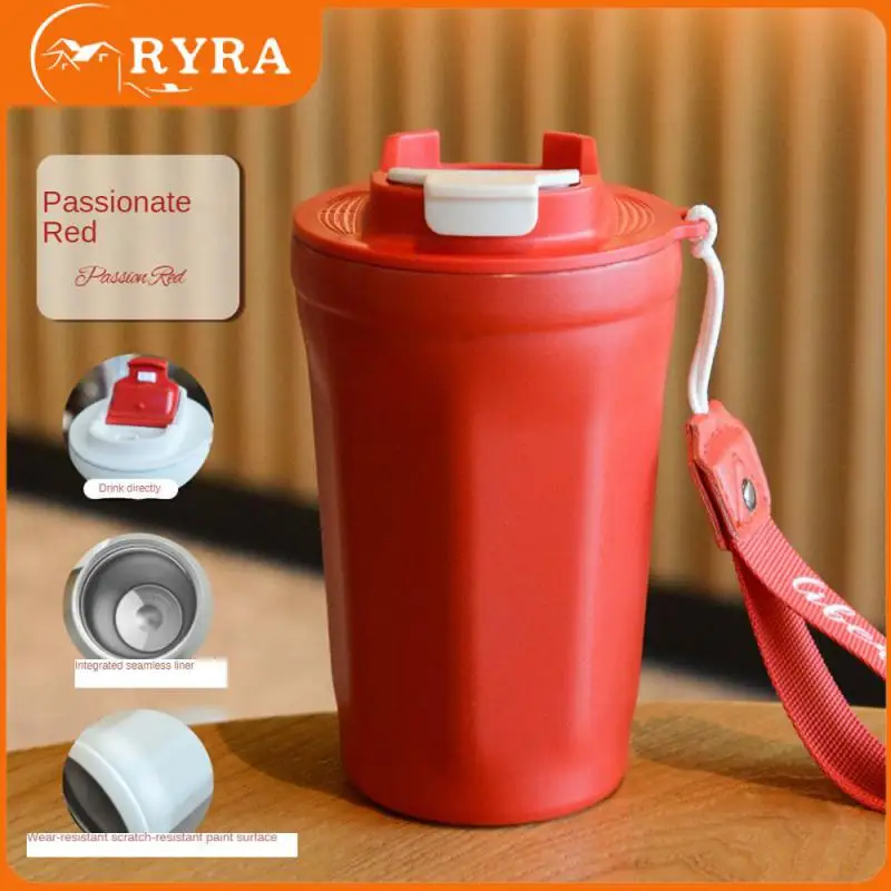 

Прочная изоляционная дорожная Изолированная Вакуумная бутылка из нержавеющей стали Портативный подъемный веревочный термос кружка бесстрашный перевёрнутый встряхивающий рулон