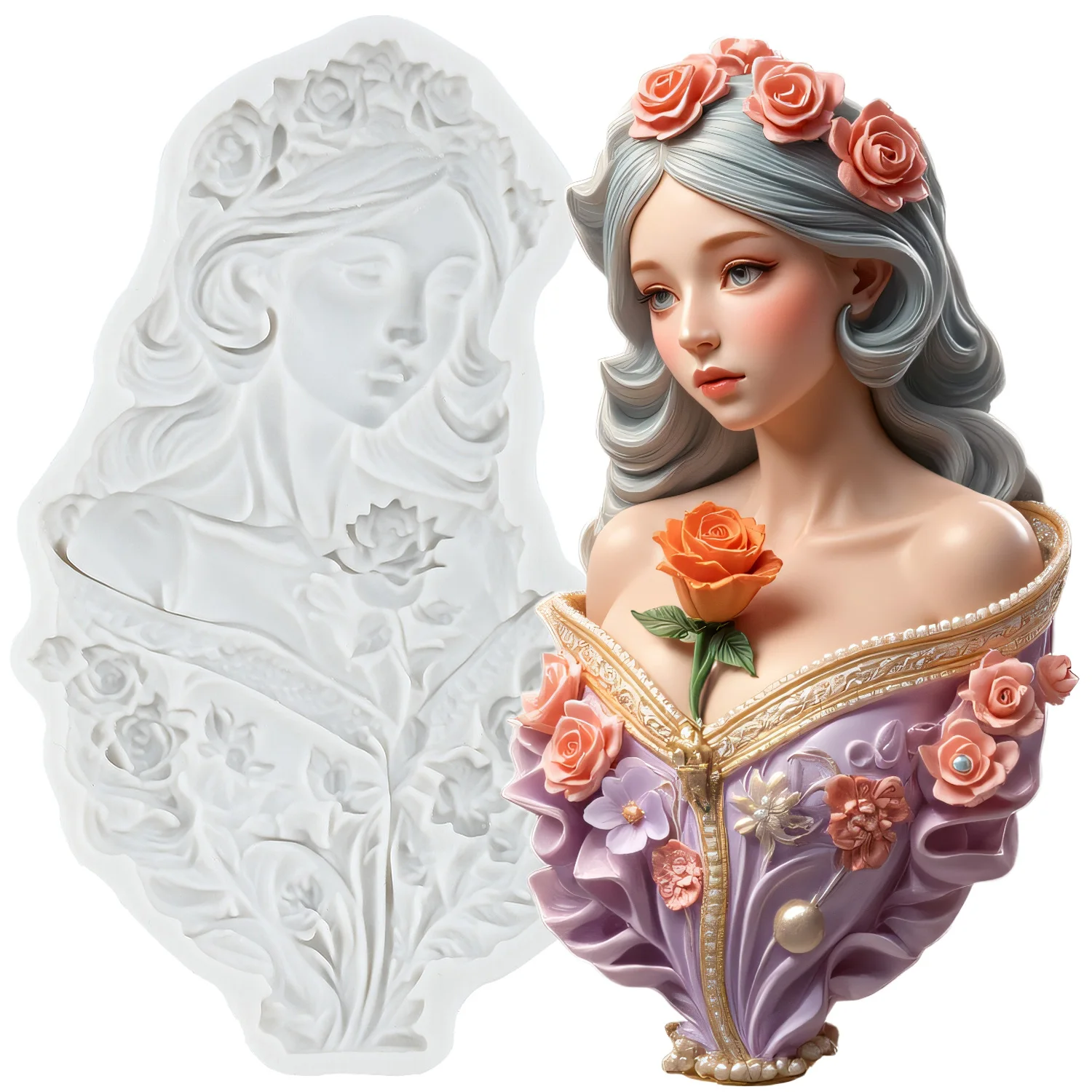 

Силиконовые формы Mujiang «Богиня» для торта