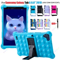 funda for samsung galaxy tab a 8 0 sm t290 sm t295 sm t297 safe non toxic kids silicone tablet cover with shoulder strap stylus