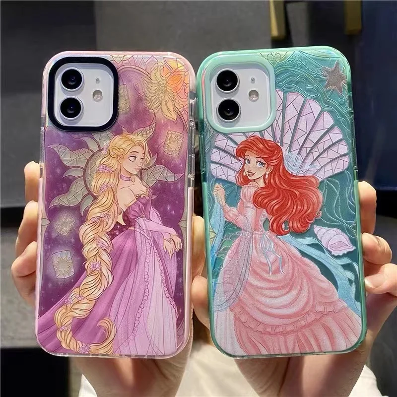 

Bandai Disney Princess Case for IPhone 13 13Pro 12 12Pro 11 Pro X XS Max XR 7 8 Plus Cartoon Phone Back Cover Soft Tpu Fundas