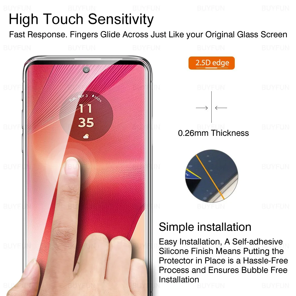2 в 1 для Motorola Edge 50 Fusion Защитное стекло объектива телефона 50Fusion Moto G85 5G 6 7 дюйма