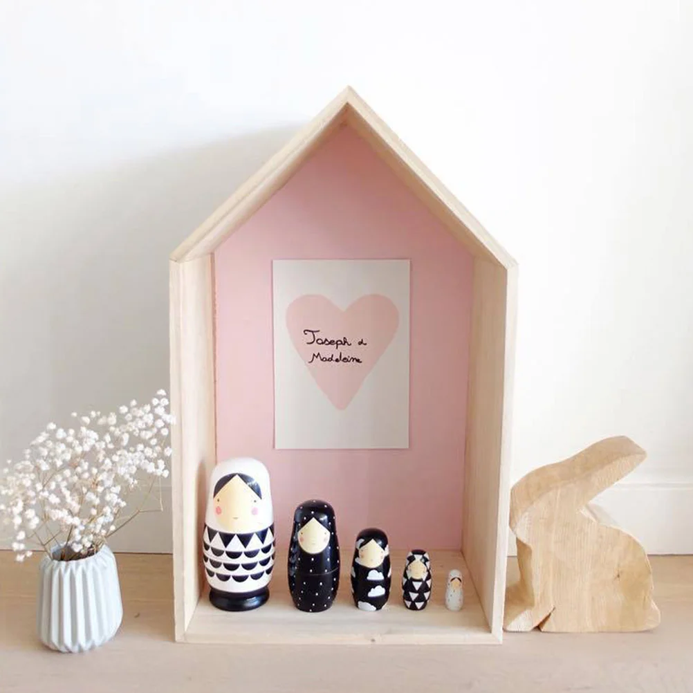 Деревянные русские куклы 5-слойные зимние украшения детская игрушка подарок на