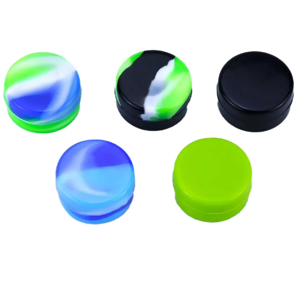 

3ml Mini Silicone Stash Jar Waterproof Airtight Container Seal Pill Box for Oil Wax Smoke Herb Tobacco