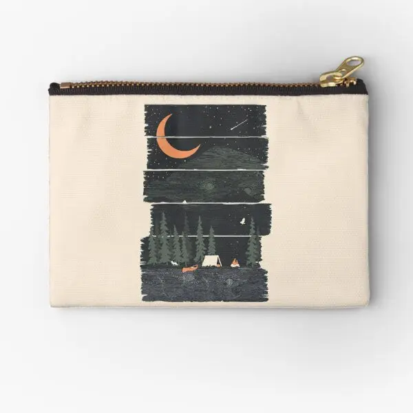 

Wish I Was Camping Zipper Pouches Storage Women Packaging Socks Key Pocket Cosmetic Panties Small Wallet Underwear Bag Coin Men