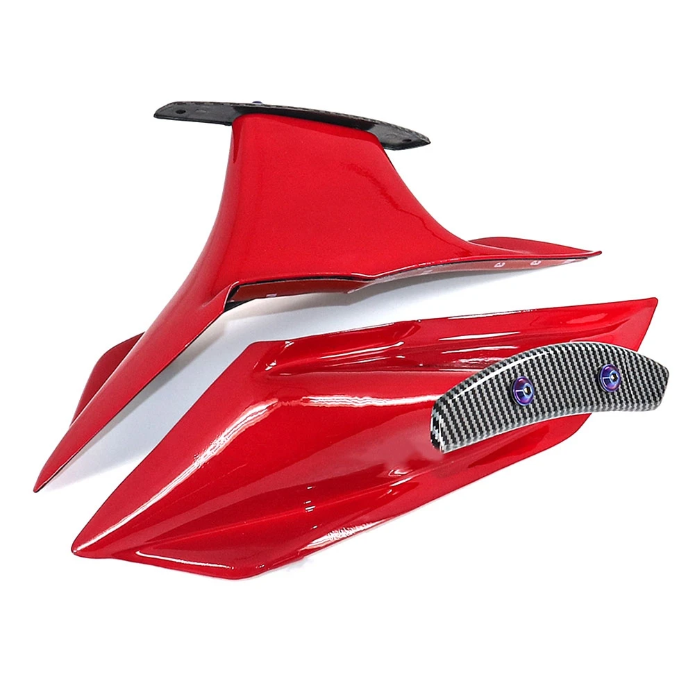 

Motorcycle Fairing Kit Aerodynamic Wing Fixed Winglet Fairing Wing Cover for Honda CBR650R 2019-2021 Red