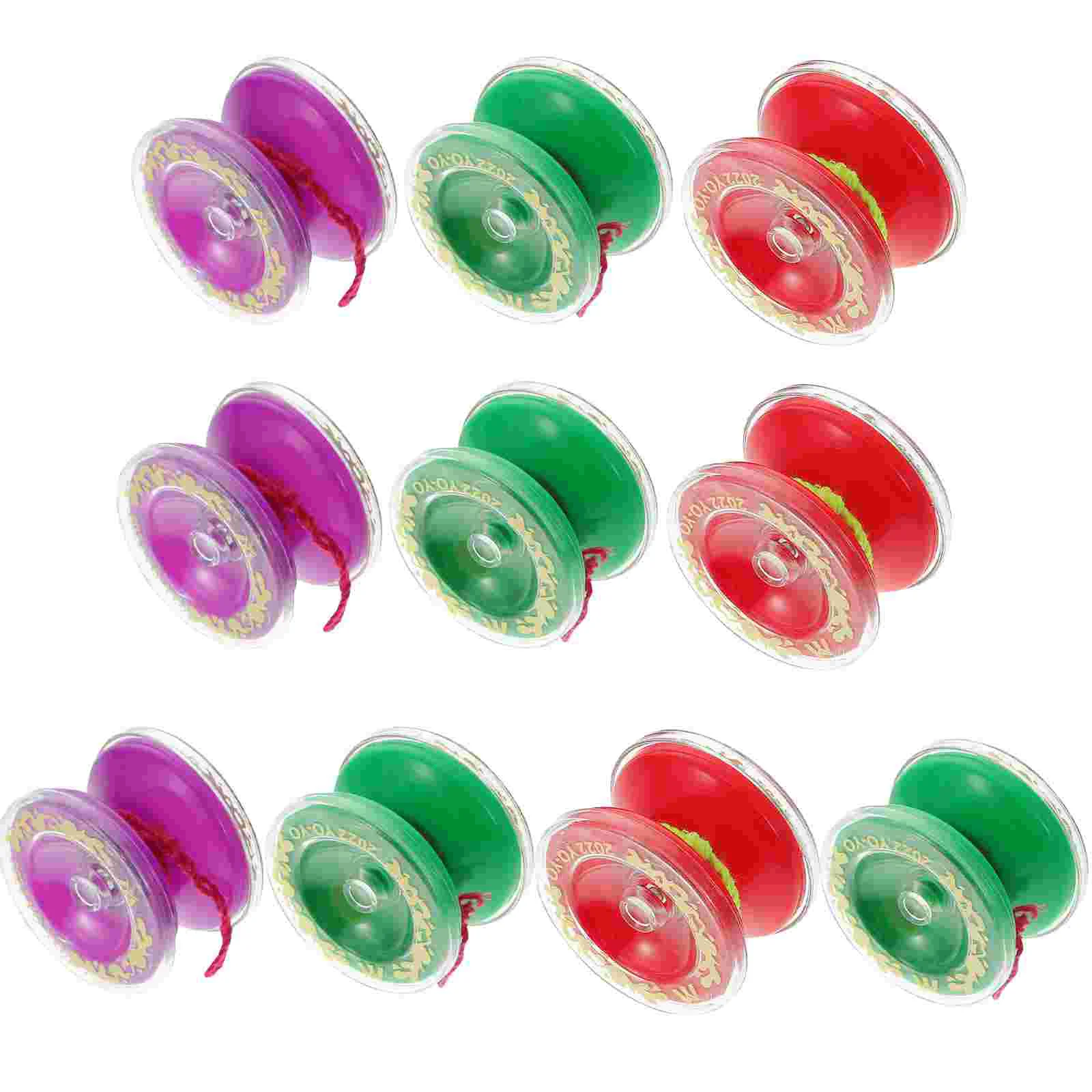

10pcs Beginner Yoyo Alloy Yo-Yo Kids Educational Yoyo (Random Color)
