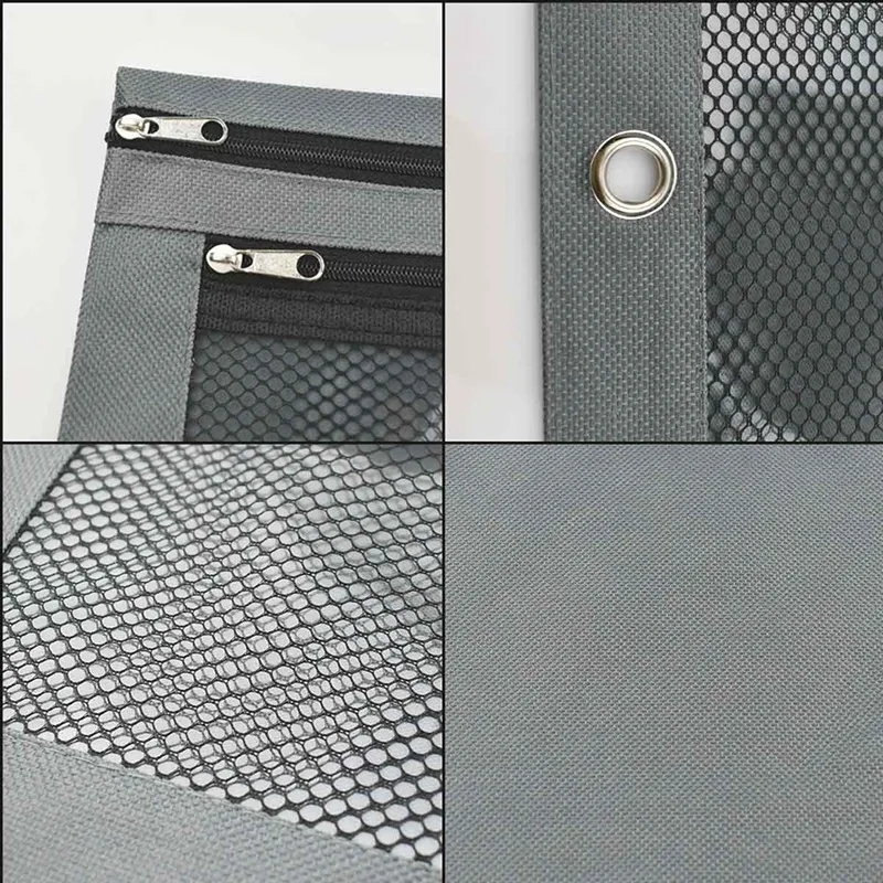 

2 Pack 3 Ring Binder Pencil Pouches 2 Pocket Pencil Pouches With Zipper Pencil Case For Binder Zippered Pencil Pouch