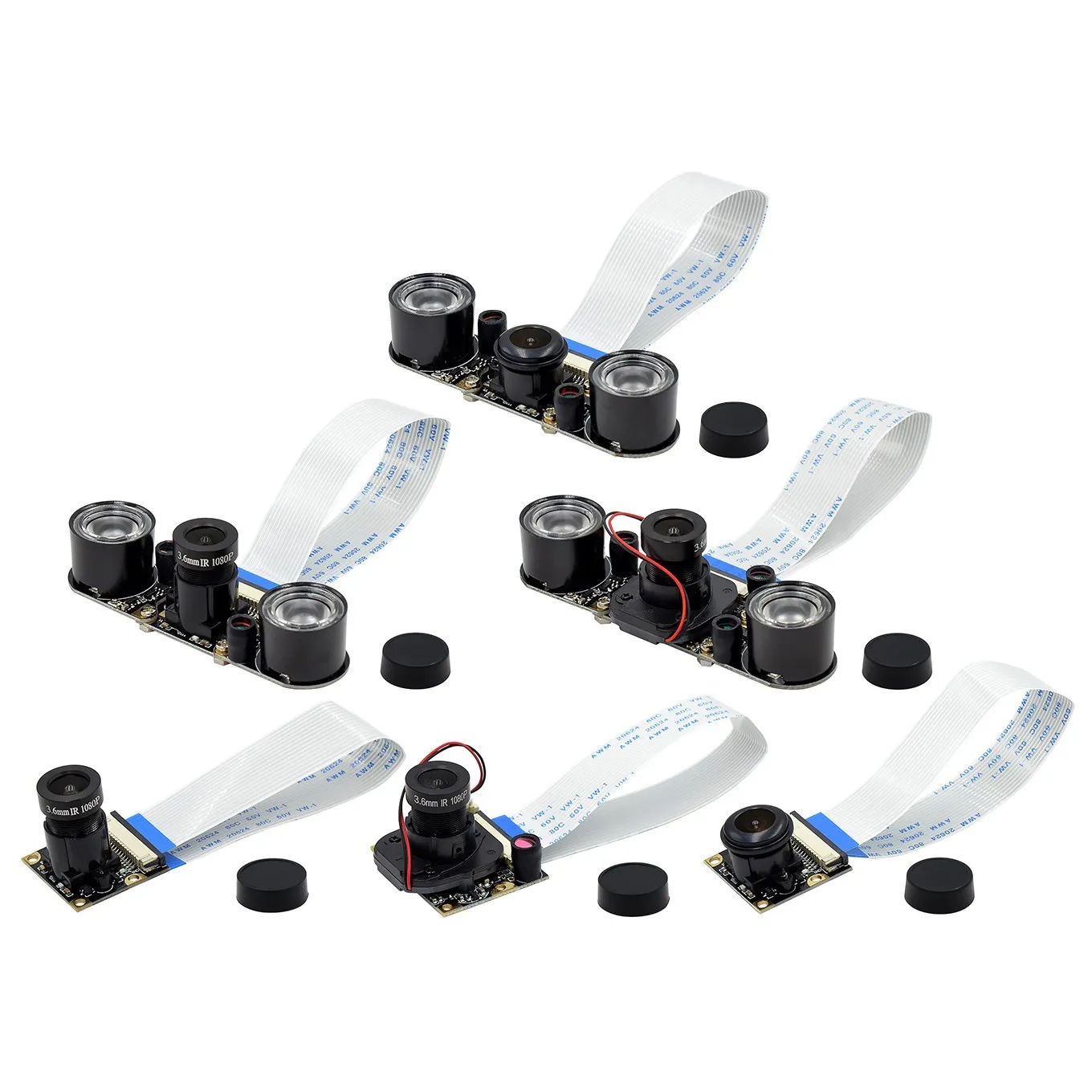 

Для камеры ночного видения Raspberry Pi 4 рыбий глаз 5 Мп OV5647 70/95/160 градусов фокусная регулируемая камера для фотографий