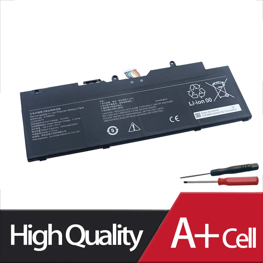 Новый аккумулятор для ноутбука R15B02W Xiaomi Redmi Book Pro 15 R5 R7 искусственная кожа 4ICP6/68/73 4 V