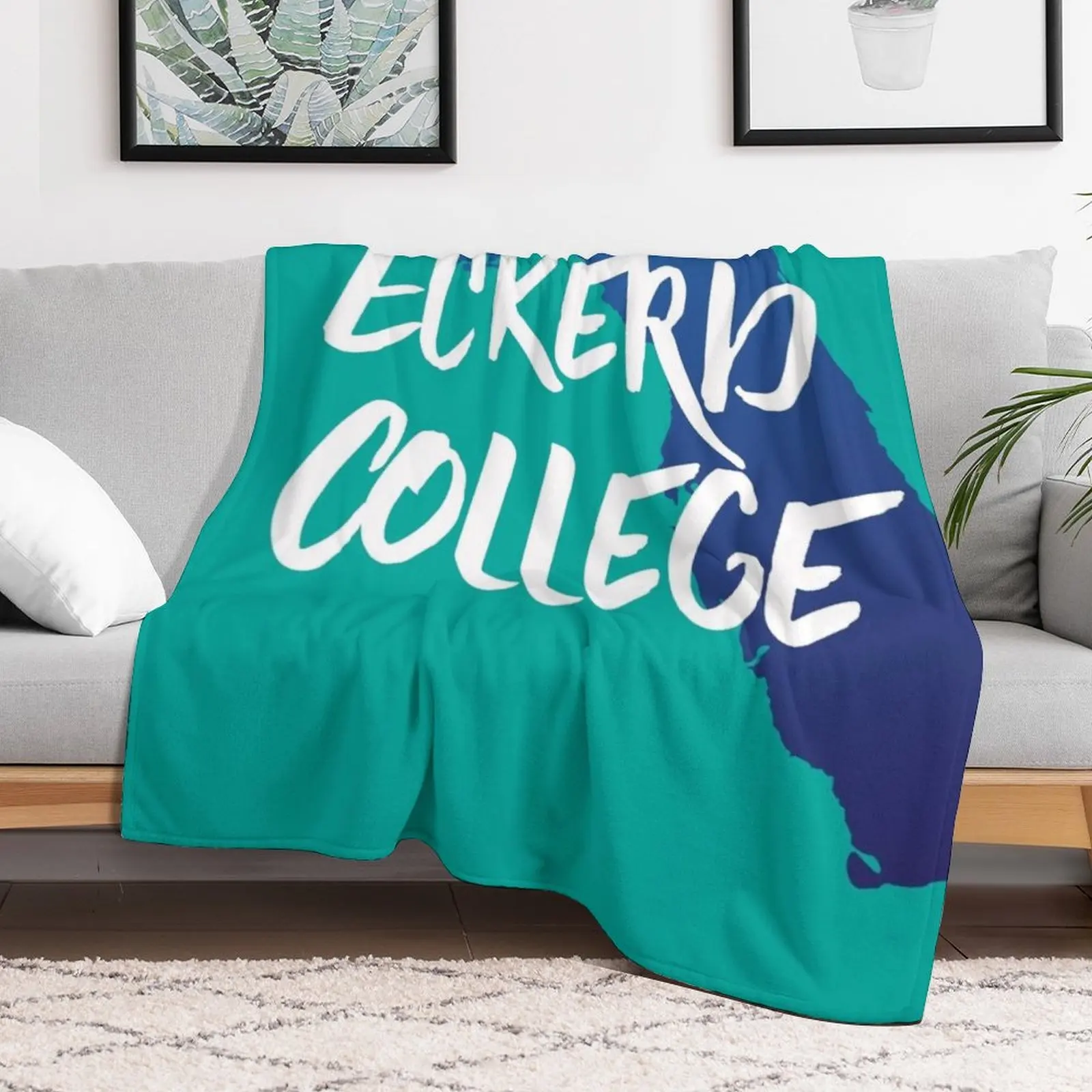 Eckerd Студенческое Одеяло диван-кровать теплая зимняя мягкая клетчатая ткань