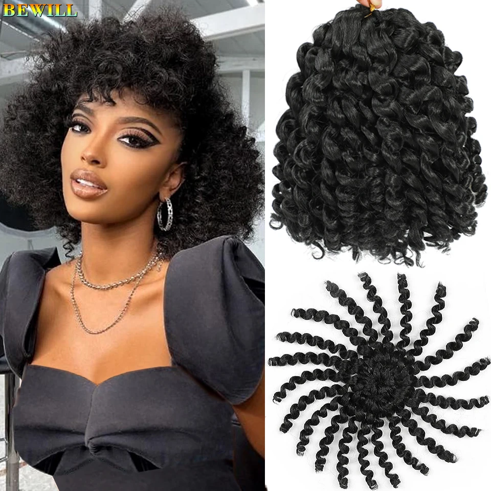 BEWILL 8-дюймовые Ямайские Синтетические Плетеные Волосы 20 Прядей/упак. Блондинка