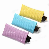 fashion sunglasses bag pu leather glass case pouch mobile phone wallet portable storage case candy color nearsighted glasses bag
