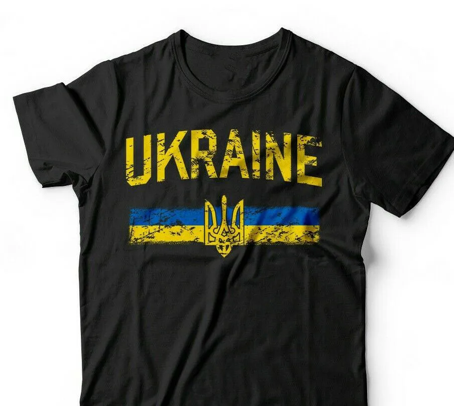 

Ukraine Pride Vintage Ukrainian Trident Flag Ukraine Heritage Mens Gift T-Shirt. Summer Cotton Short Sleeve O-Neck T Shirt S-3XL