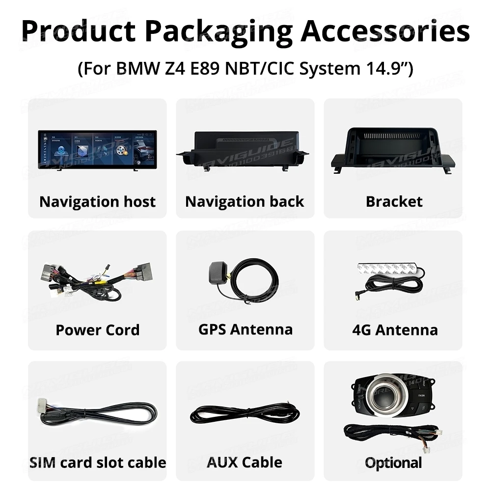 NAVIGUIDE 14 9 &quotавтомобильный радиоприемник для BMW Z4 E85 E86 E89 2002-2016 CIC NBT Мультимедийная