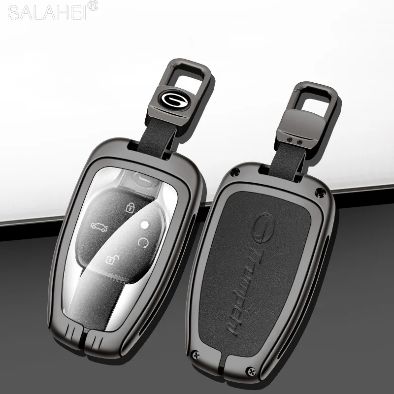 

Zinc Alloy Car Remote Key Case Bag Cover Shell Fob For Trumpchi GAC 2021 Empow J11 J12 J13 J14 J15 J16 GS8 Keychain Accessories