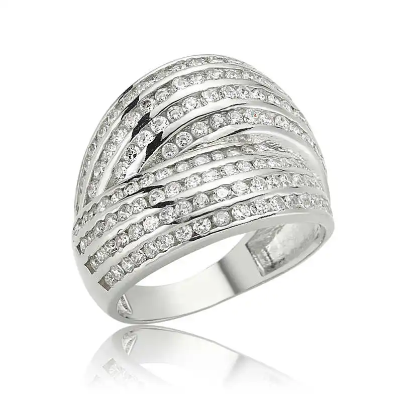

Tevuli 925 Sterling Silver Multi Cubic Zirconia Women Ring