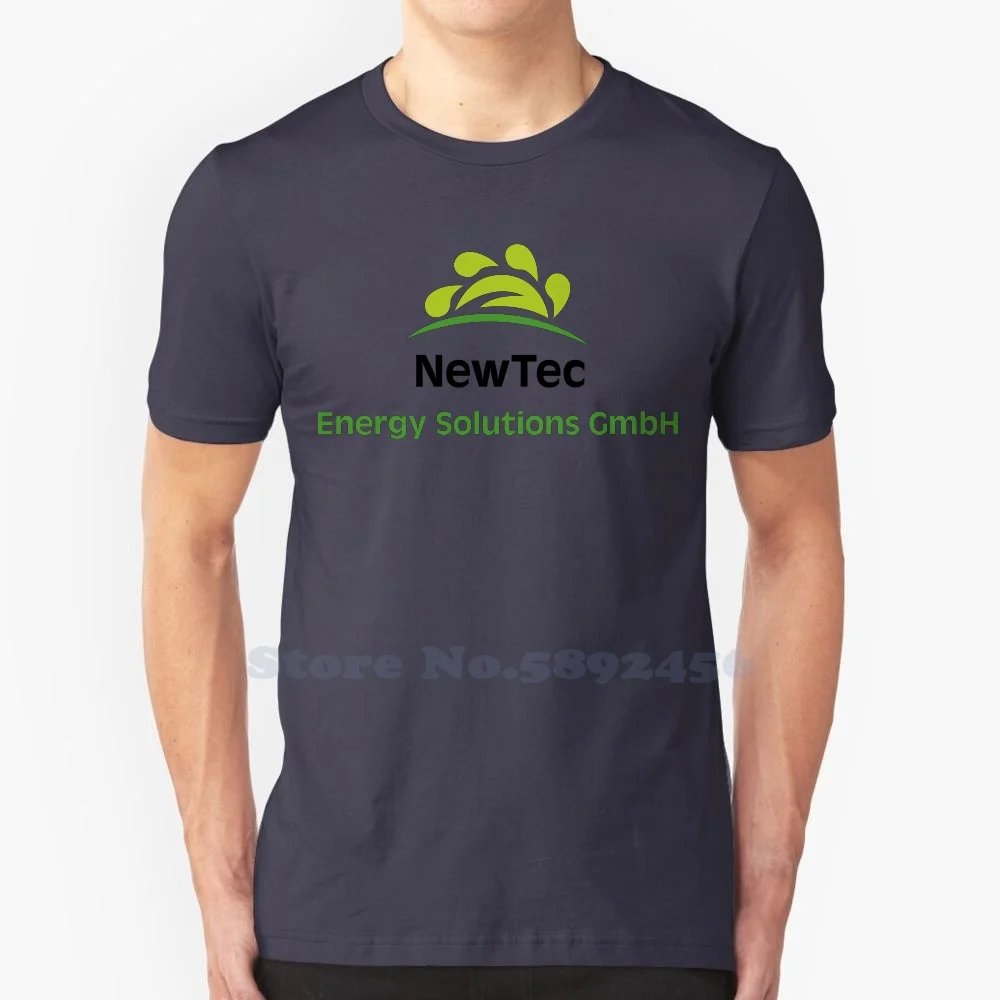 

Футболка NewTec Energy Solutions, Повседневная Уличная одежда с принтом логотипа, графическая футболка из 100% хлопка